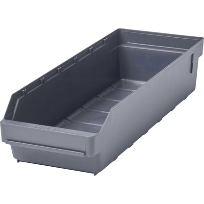 Shelf bin made of highly impact resistant polypropylene, grey, LxWxH 500 x 180 x 110 mm, pack of 20.