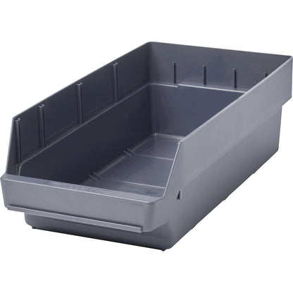 Shelf bin made of highly impact resistant polypropylene, grey, LxWxH 500 x 240 x 150 mm, pack of 10.