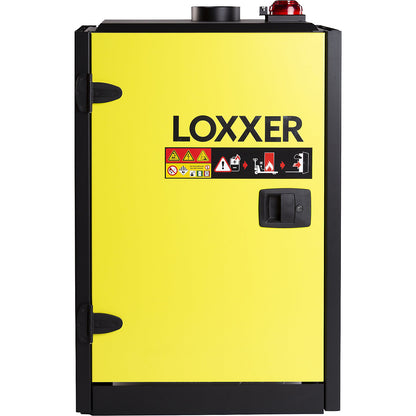 Battery charging cabinet LOXK1100 VDMA, HxWxD 760 x 1186 x 585 mm, 1 x 8-compartment trailing socket.