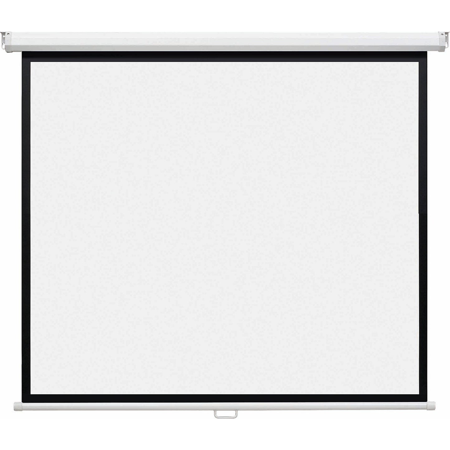 Roller projection screen, polyester / PVC-coated, matt white, image area WxH 2000 x 1125 mm.