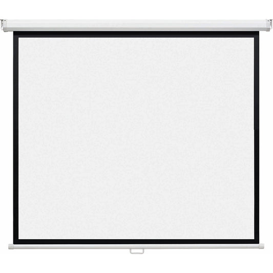 Roller projection screen, polyester / PVC-coated, matt white, image area WxH 2000 x 1125 mm.