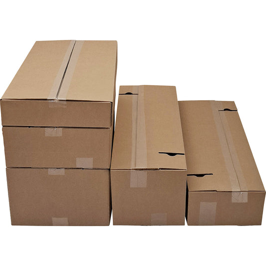 Multi-size dispatch box, brown, double fluted, pack of 20, LxWxH 456 x 307 x 220 mm.