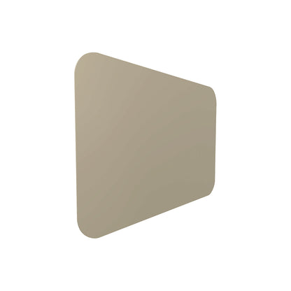 CURVE whiteboard, frameless, with rounded corners, WxH 1780 x 1180 mm, brown.