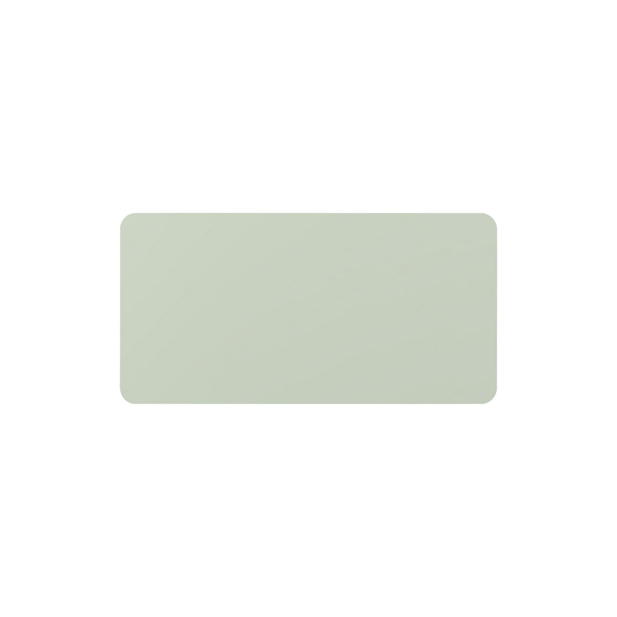 CURVE whiteboard, frameless, with rounded corners, WxH 2180 x 1180 mm, green.