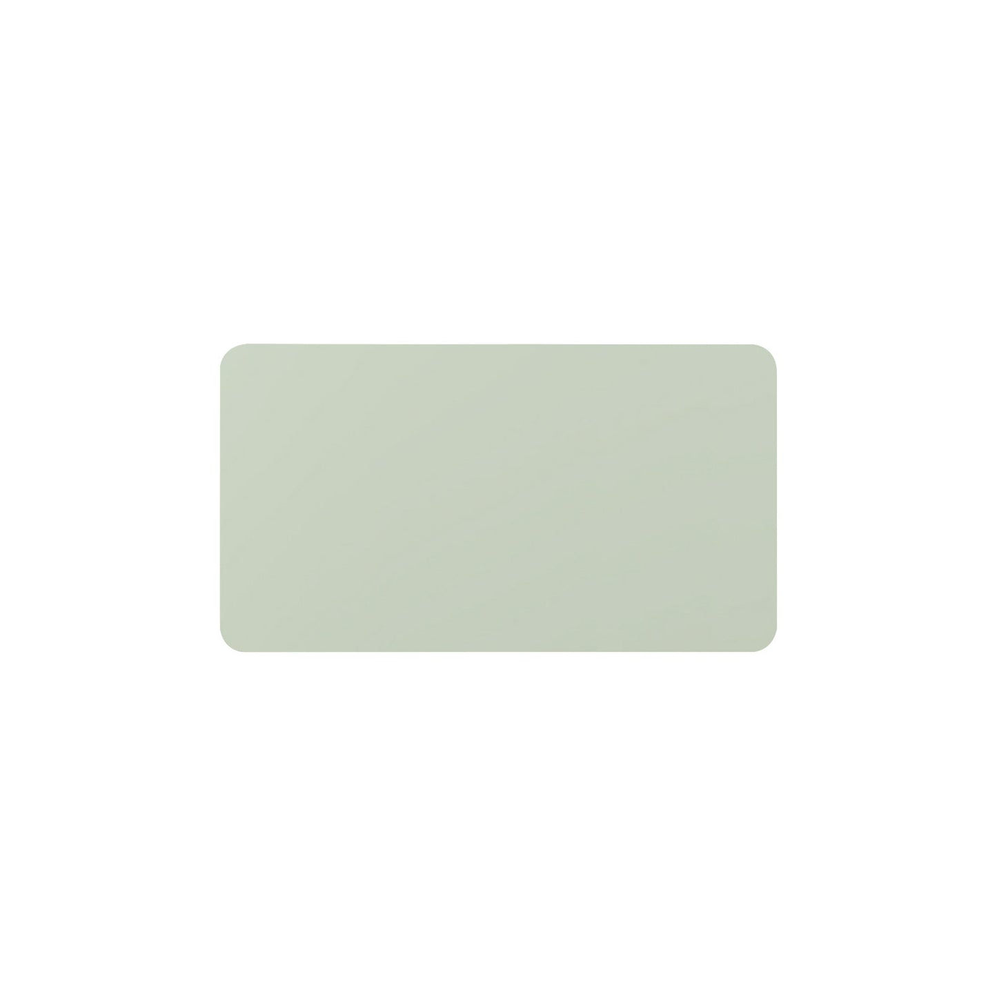 CURVE whiteboard, frameless, with rounded corners, WxH 1980 x 1180 mm, green.