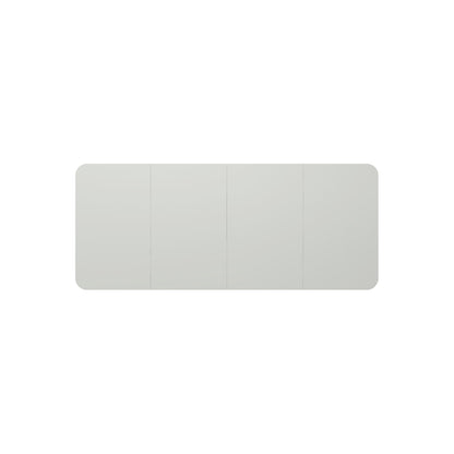 Design XXL whiteboard VisuWall Curve, sheet steel, enamel, WxH 4900 x 1980 mm, grey.