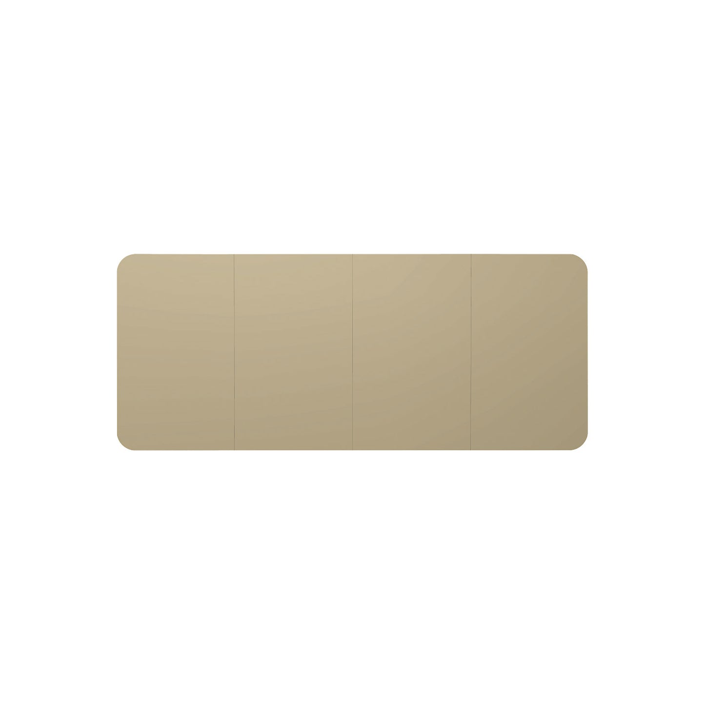 Design XXL whiteboard VisuWall Curve, sheet steel, enamel, WxH 4900 x 1980 mm, brown.