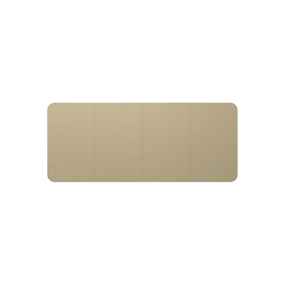 Design XXL whiteboard VisuWall Curve, sheet steel, enamel, WxH 4900 x 1980 mm, brown.