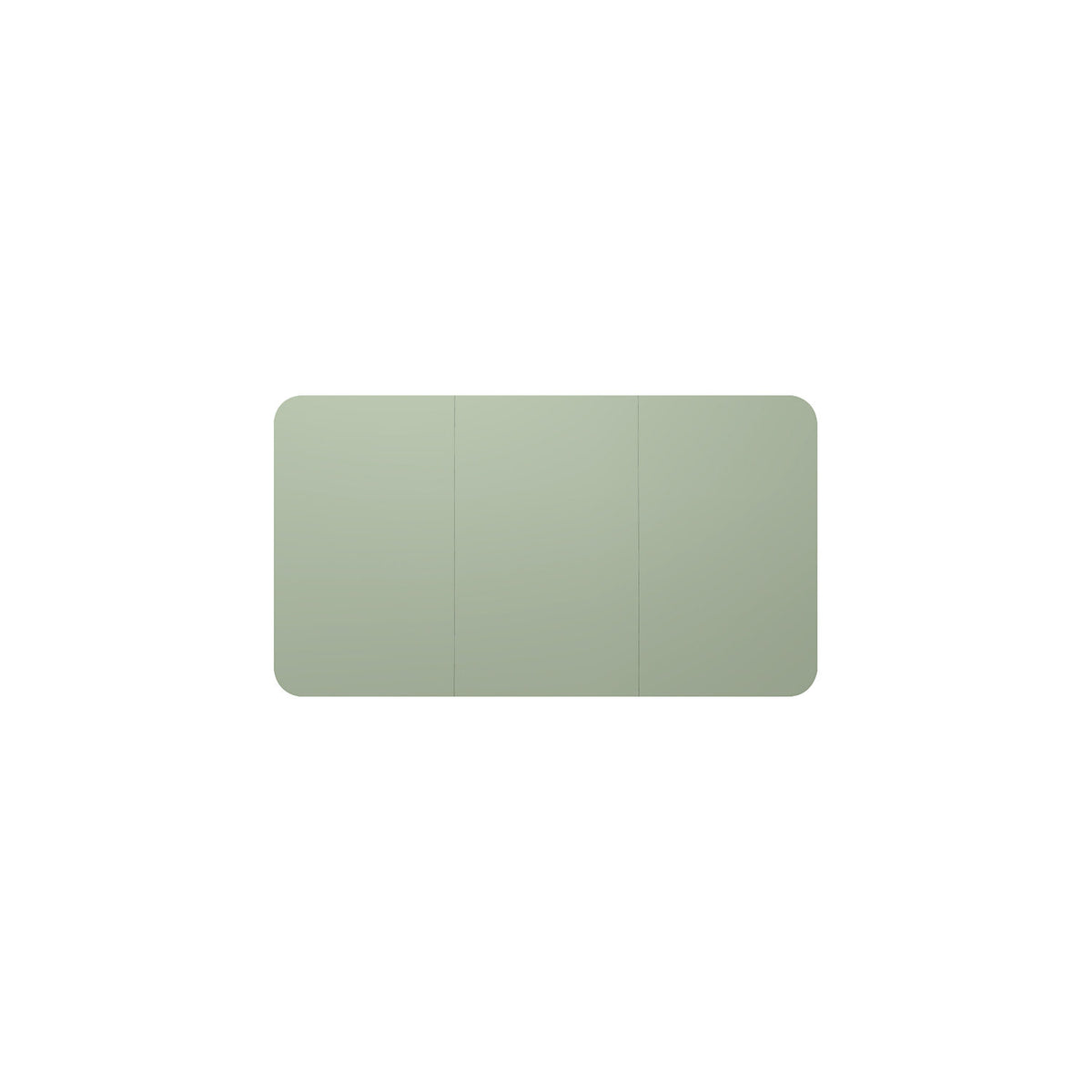 Design XXL whiteboard VisuWall Curve, sheet steel, enamel, WxH 3920 x 1980 mm, green.