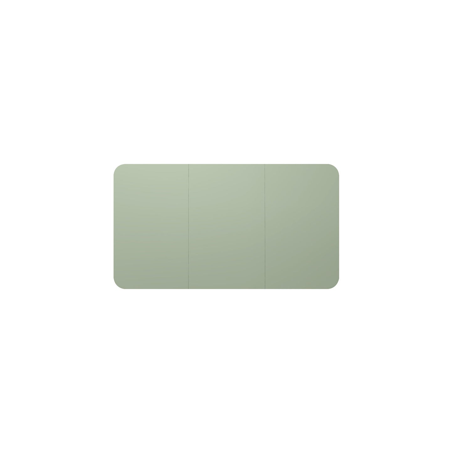 Design XXL whiteboard VisuWall Curve, sheet steel, enamel, WxH 3920 x 1980 mm, green.