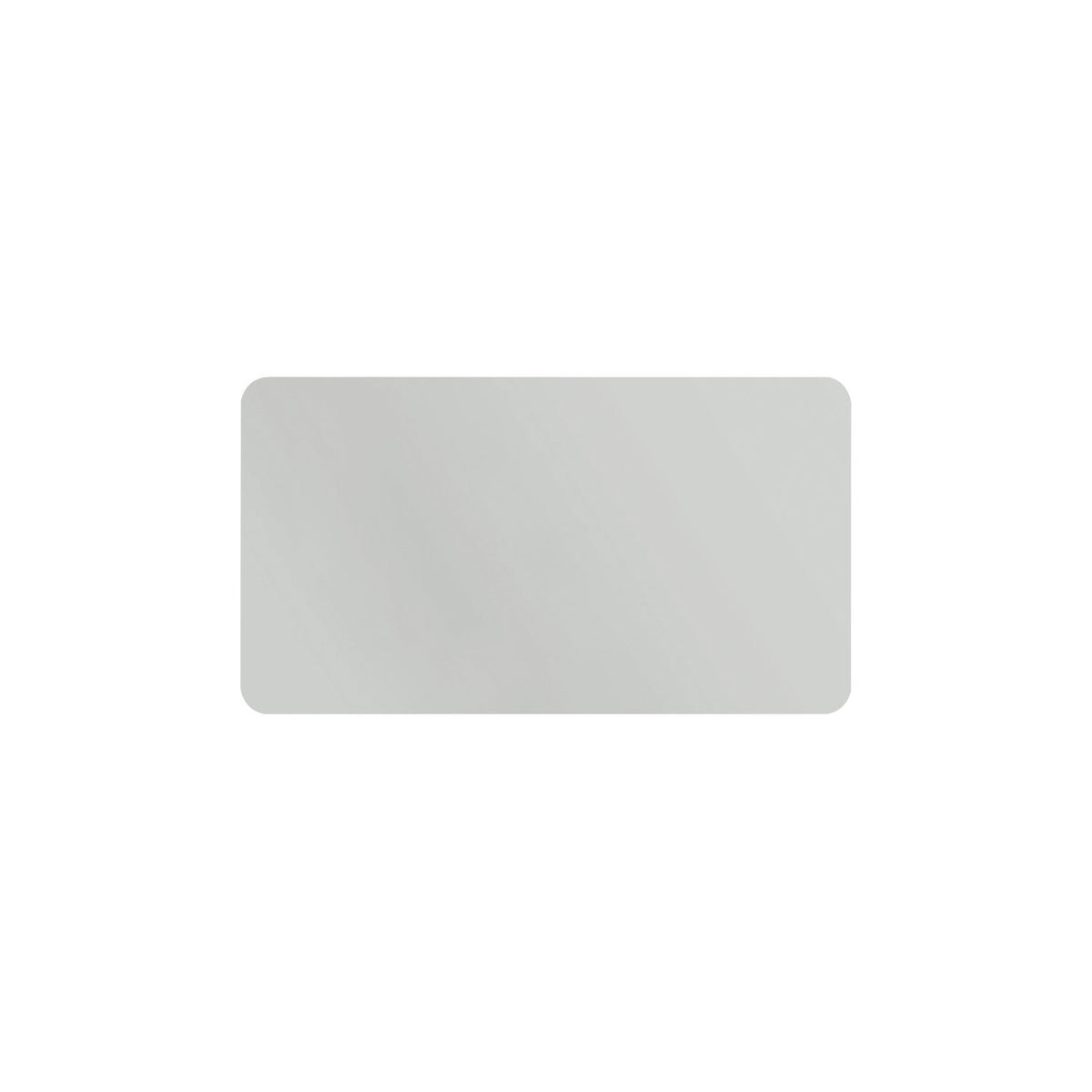 CURVE whiteboard, frameless, with rounded corners, WxH 1980 x 1180 mm, grey.