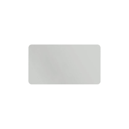 CURVE whiteboard, frameless, with rounded corners, WxH 1980 x 1180 mm, grey.