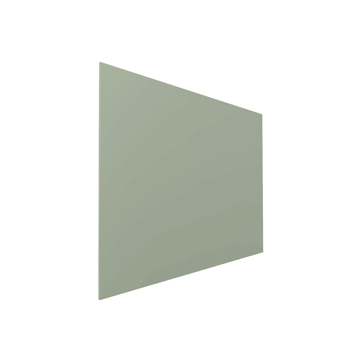SHARP whiteboard, frameless, with straight corners, WxH 1180 x 1180 mm, green.