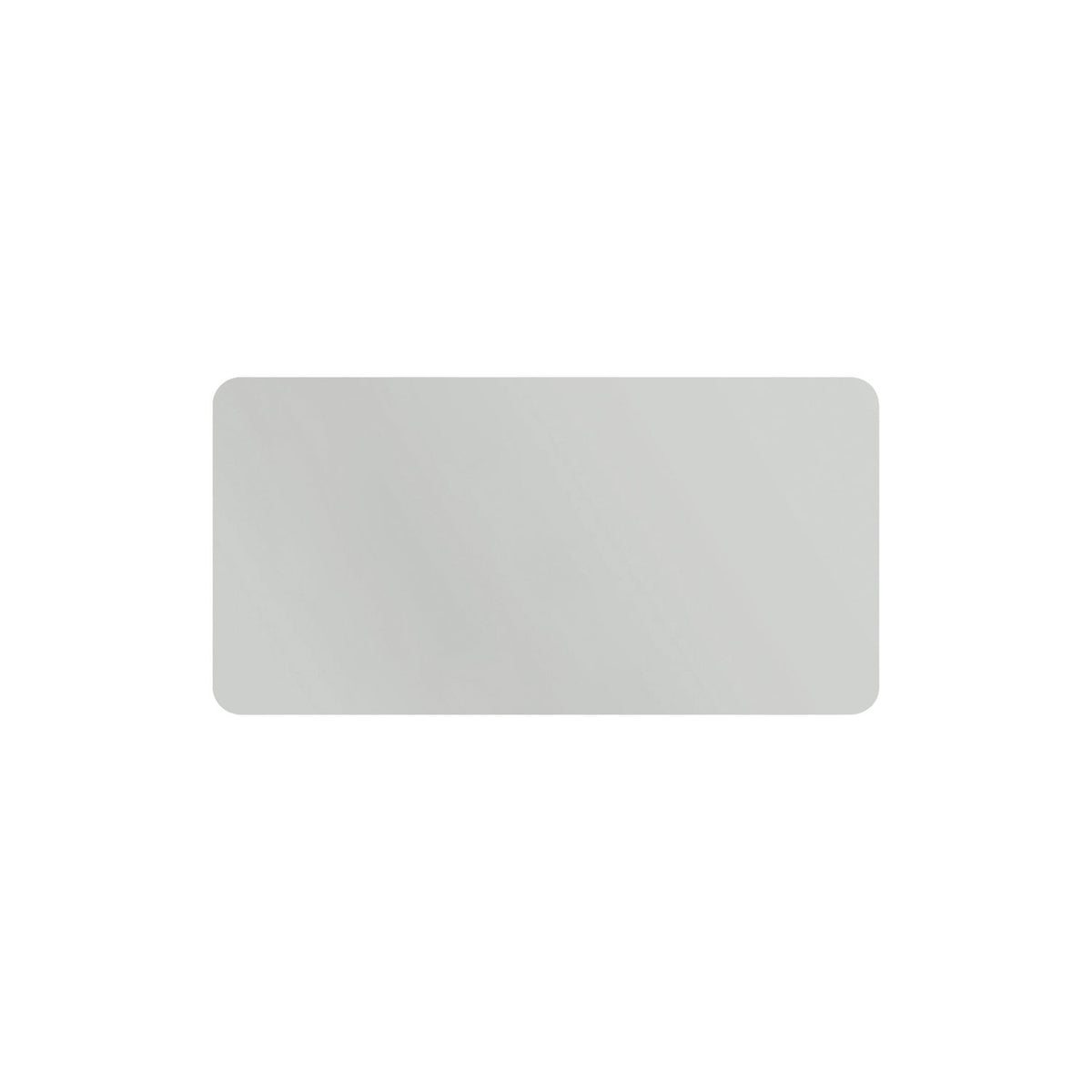 CURVE whiteboard, frameless, with rounded corners, WxH 2180 x 1180 mm, grey.