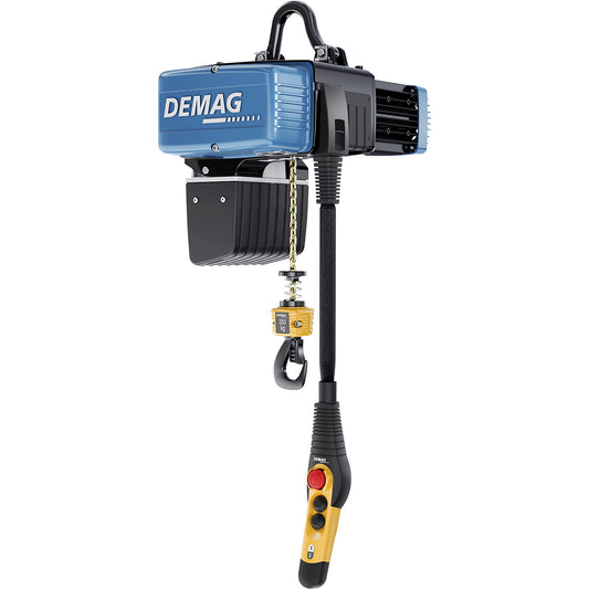 Electric chain hoist DC-ComA II, with suspension bracket, max. load 125 kg.