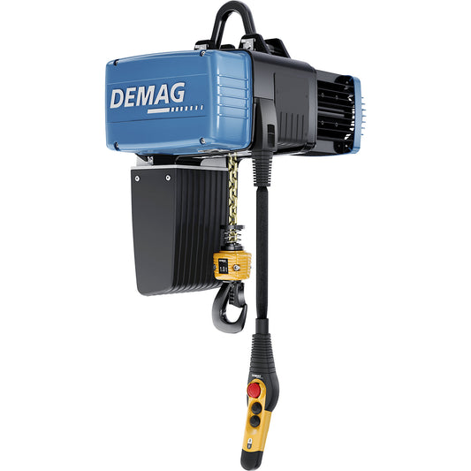 Electric chain hoist DC-ComA II, with suspension bracket, max. load 1000 kg.