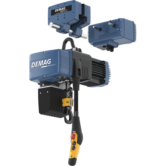 Electric chain hoist DC-ComA II, with electric drive trolley, max. load 500 kg.