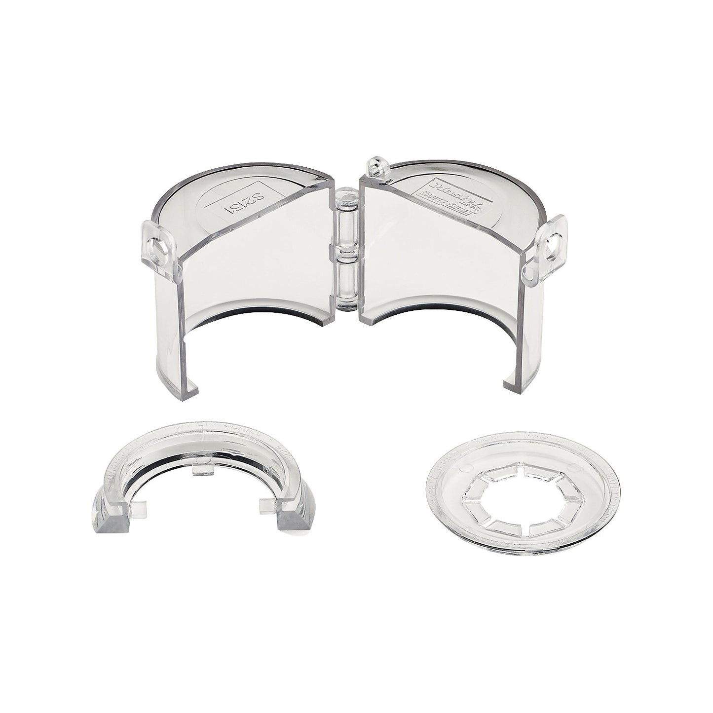 Safety cover, for push buttons and rotary switches, pack of 6, plastic.