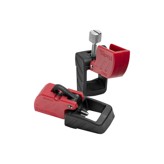Circuit-breaker lockout, pack of 6, with oversized handle for standard toggle switch.