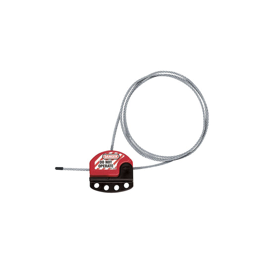 Cable lock, for 4 locks, pack of 6, l 1,8 m.