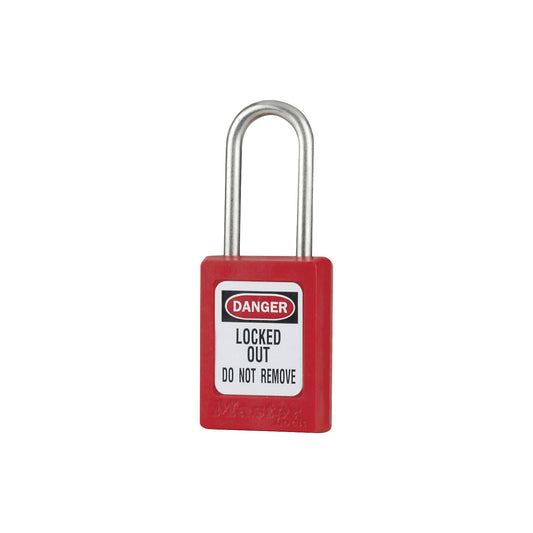 Zenex™ padlock, stainless steel shackle, for outdoor use, pack of 6, height 48 mm.