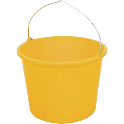 Bucket, capacity 12 l, pack of 12, yellow.
