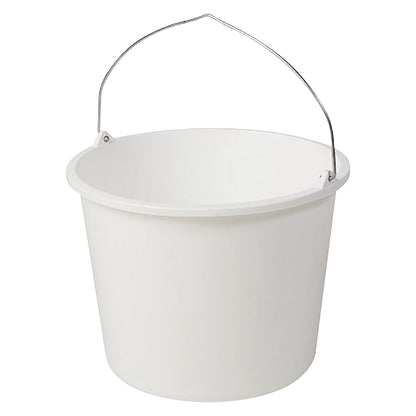 Bucket, capacity 12 l, pack of 12, white.