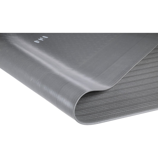 Yoga metre Basic workstation matof, grey, cut to size, running m x W 900 mm, max. 18,3 m.