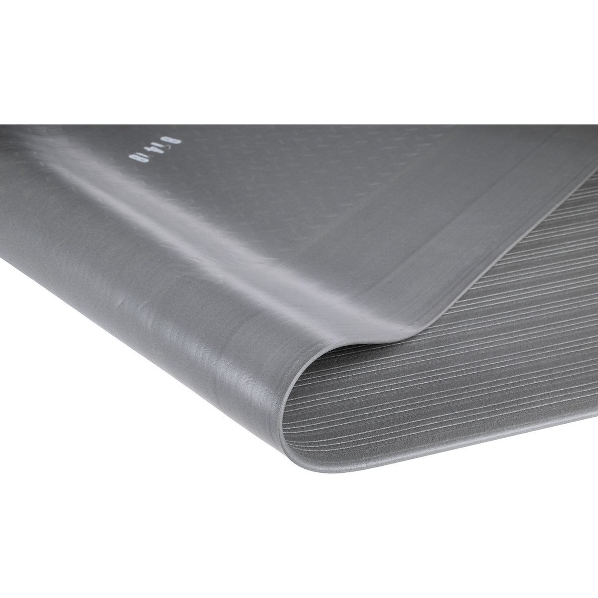Yoga Meter Basic workplace mat, grey, cut to size, running m x W 1200 mm, max. 18,3 m.
