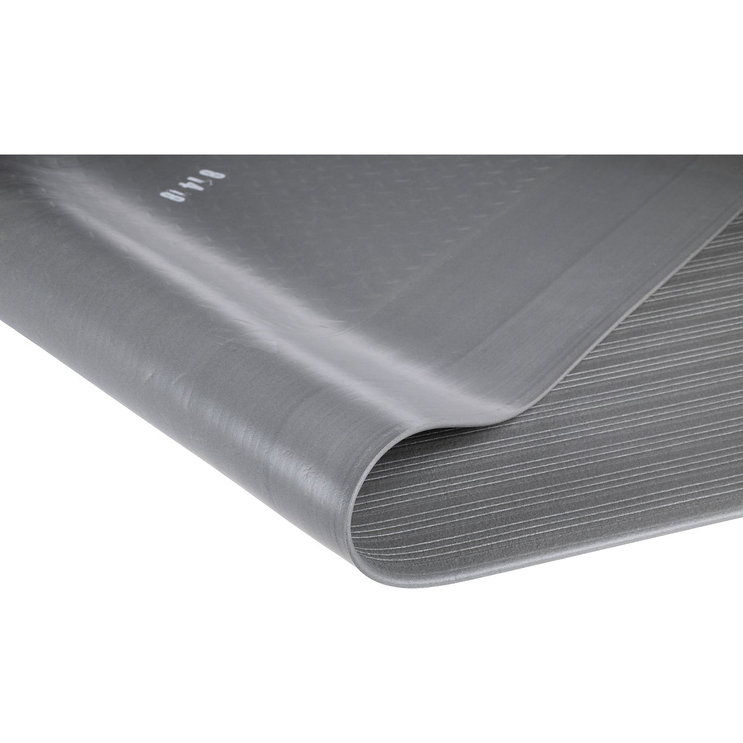Yoga metre Basic workstation matof, grey, cut to size, running m x W 1200 mm, max. 18,3 m.