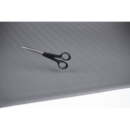 Yoga metre Basic workstation matof, grey, cut to size, running m x W 1200 mm, max. 18,3 m.
