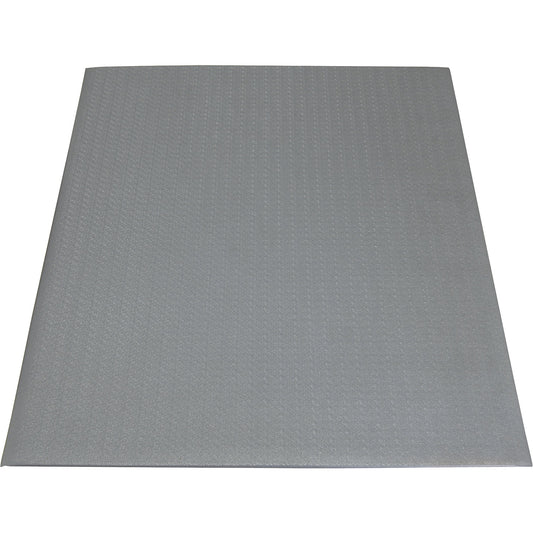 Yoga Metre Super workstation mat, grey, fixed dimensions, LxW 1500 x 900 mm.