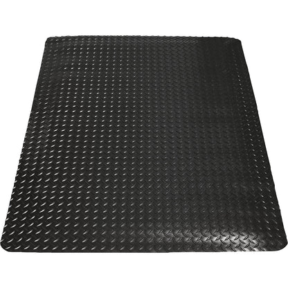 Yoga Deck Ultra workstation mat, fixed dimensions, LxW 1500 x 900 mm, black.