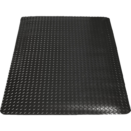 Yoga Deck Ultra workstation mat, fixed dimensions, LxW 1500 x 900 mm, black.