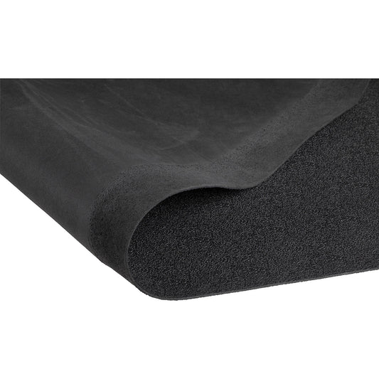 Yoga Deck Spark anti-fatigue matting, black, sold by the metre, width 900 mm, max. length 22,8 m.
