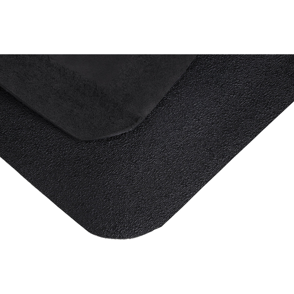 Yoga Deck Spark anti-fatigue matting, black, fixed dimensions, LxW 900 x 600 mm.