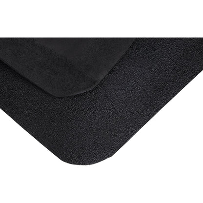 Yoga Deck Spark anti-fatigue matting, black, fixed dimensions, LxW 900 x 600 mm.