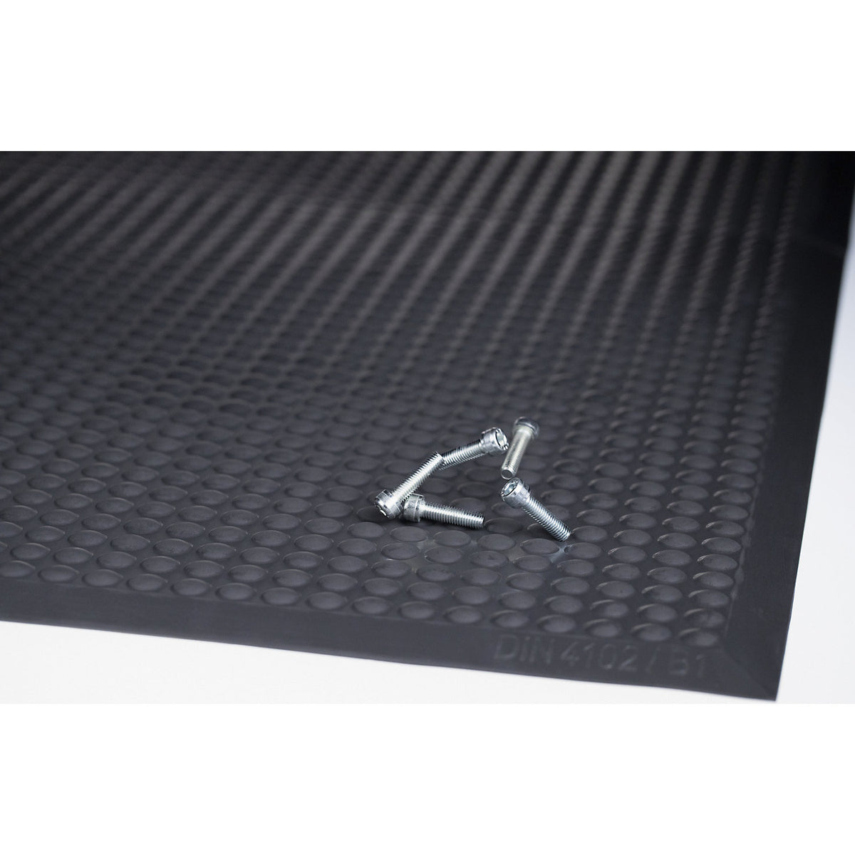 Yoga Ergo Fire anti-fatigue matting, round studs, LxW 950 x 650 mm, grey.
