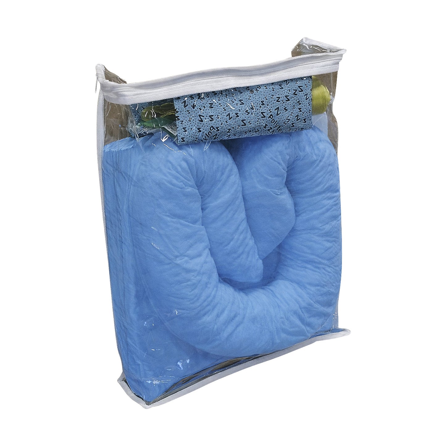 Spill emergency kit in carrying bag, absorption 20 l, oil model, blue.