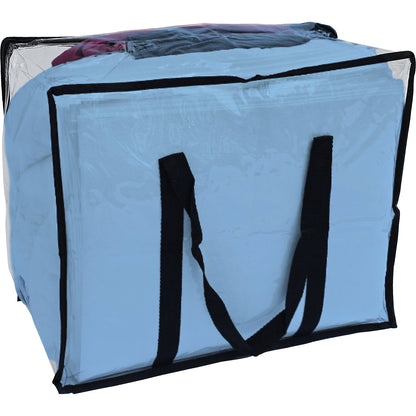 Spill emergency kit in carrying bag, absorption 50 l, oil model, blue.