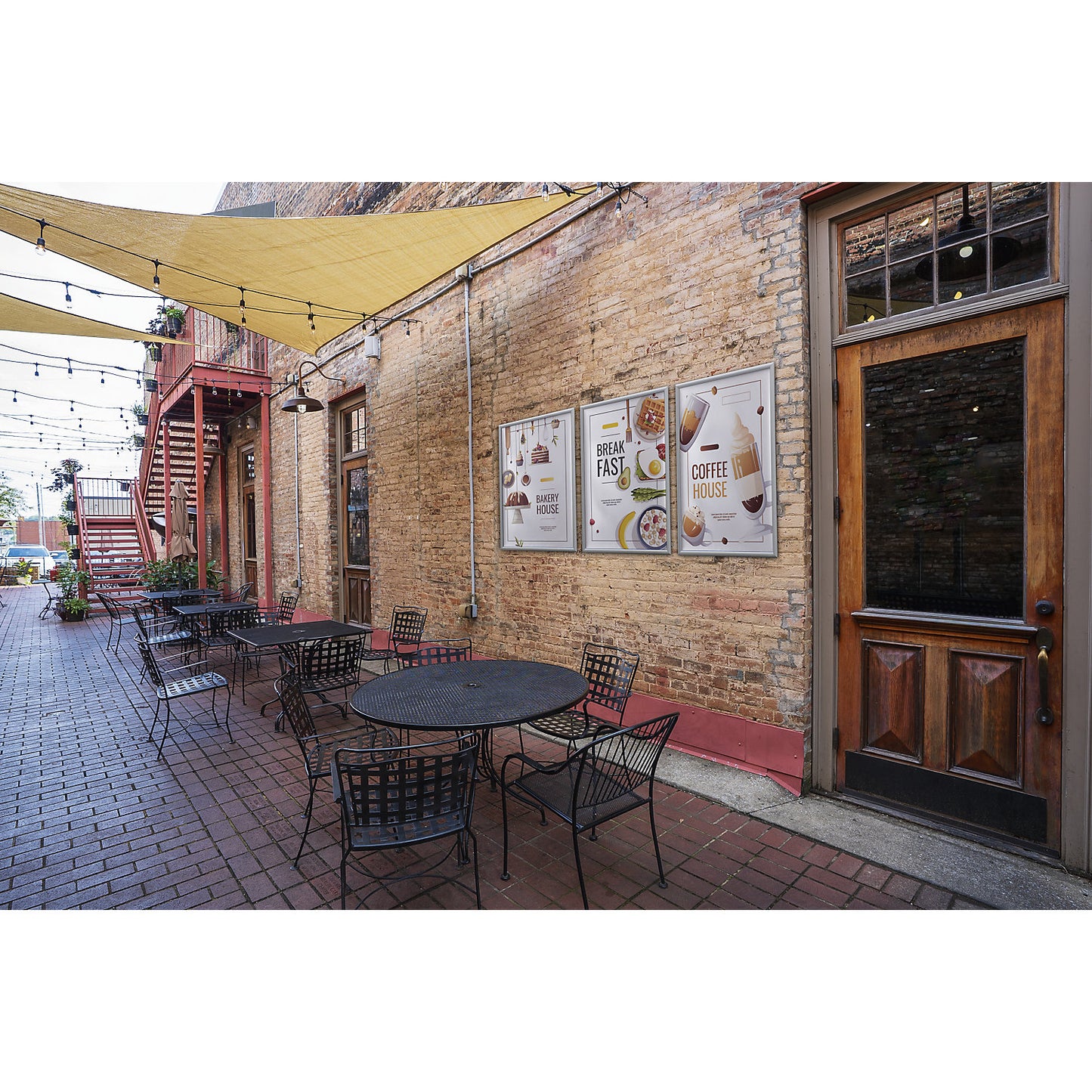 Robust aluminium snap frame outdoor, aluminium, anodised, HxW 895 x 645 mm, A1 format.