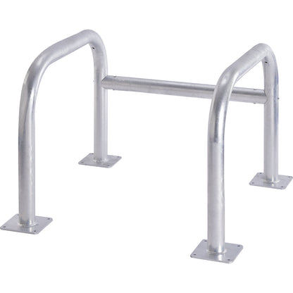 Column protection, 3-sided, galvanised, HxWxD 660 x 890 x 890 mm, grey.