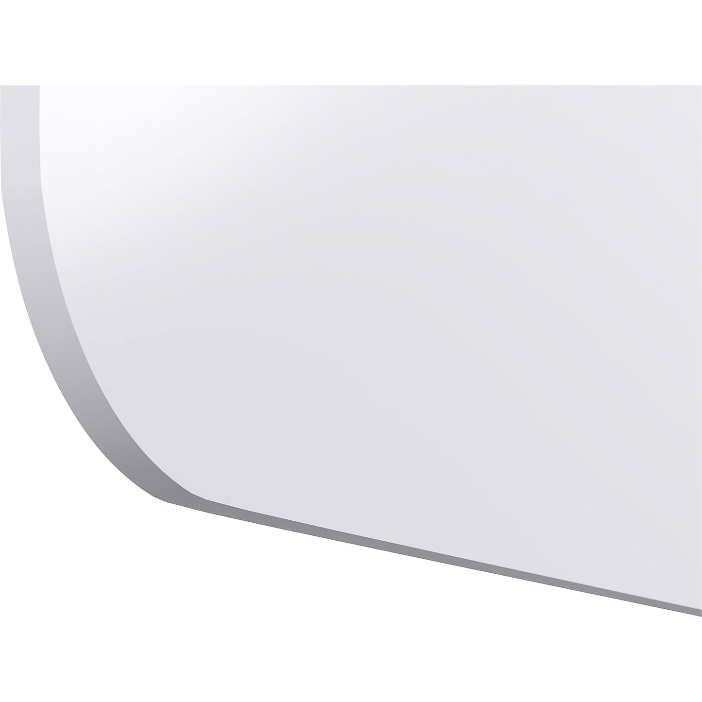 WALL-up whiteboard, enamelled, white, WxH 600 x 2000 mm, rounded corners on the right.