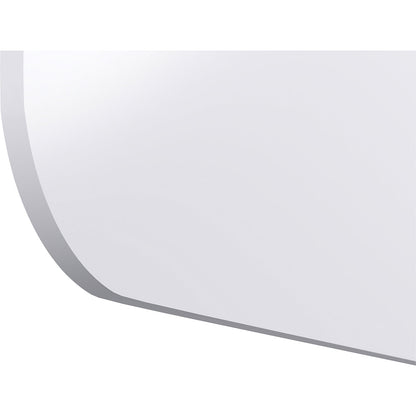 WALL-up whiteboard, enamelled, white, WxH 600 x 2000 mm, rounded corners on the right.