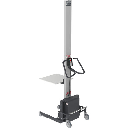 Minilift, steel platform 500 x 500 mm, lifting range 2050 mm, max. load 110 kg.
