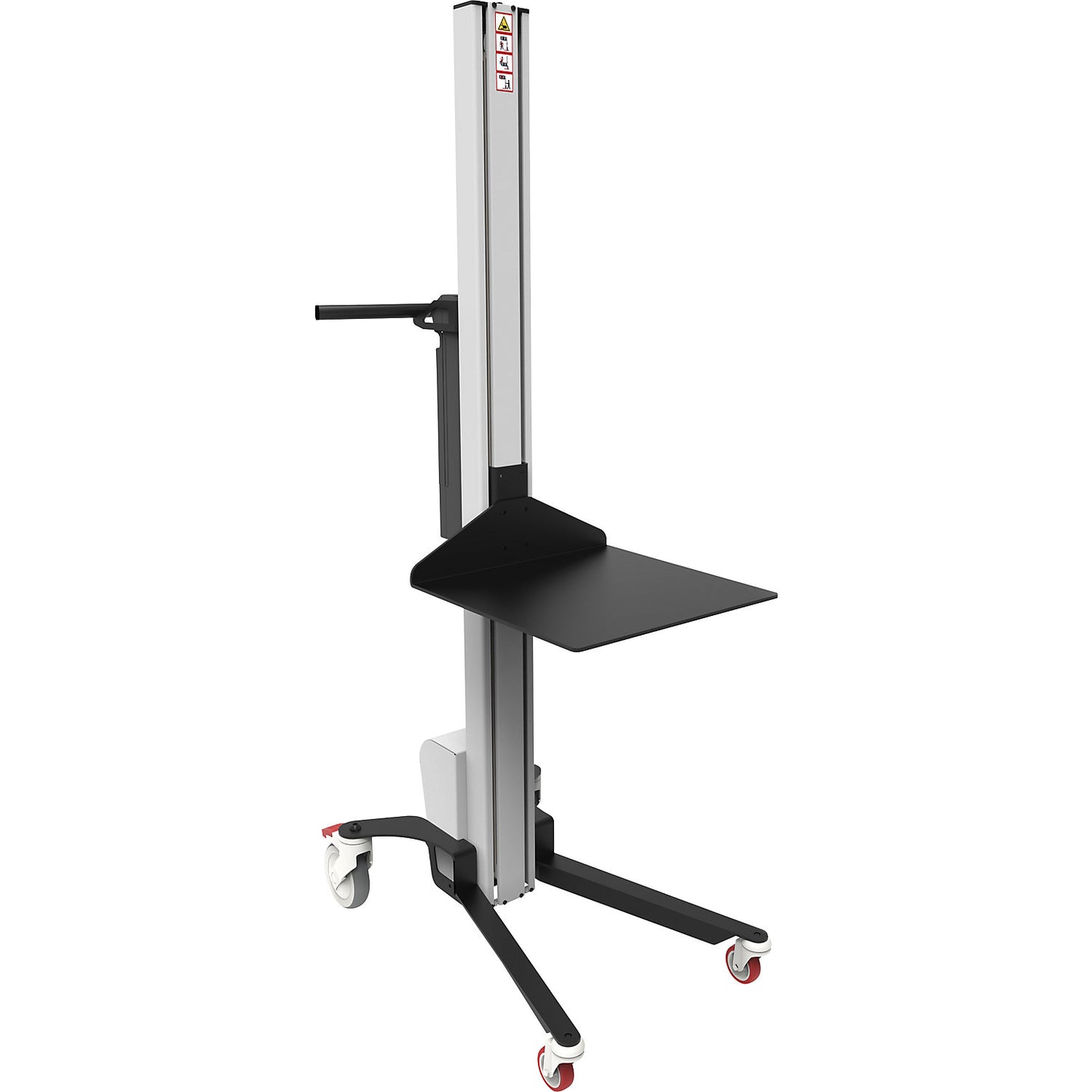 Minilift, aluminium platform 400 x 400 mm, lifting range 1200 mm, max. load 60 kg.