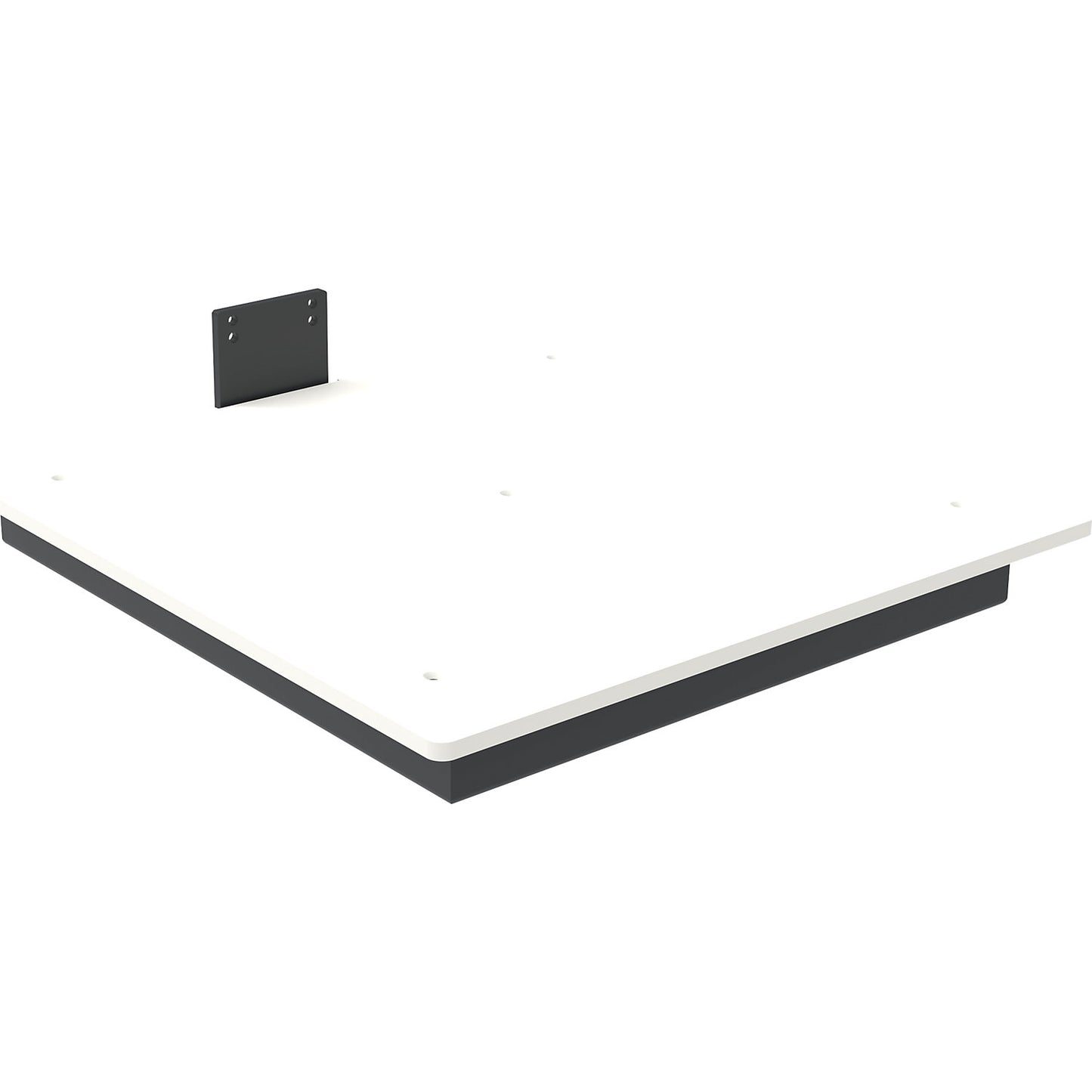 Load plate, plastic, LxW 495 x 495 mm, without rollers.