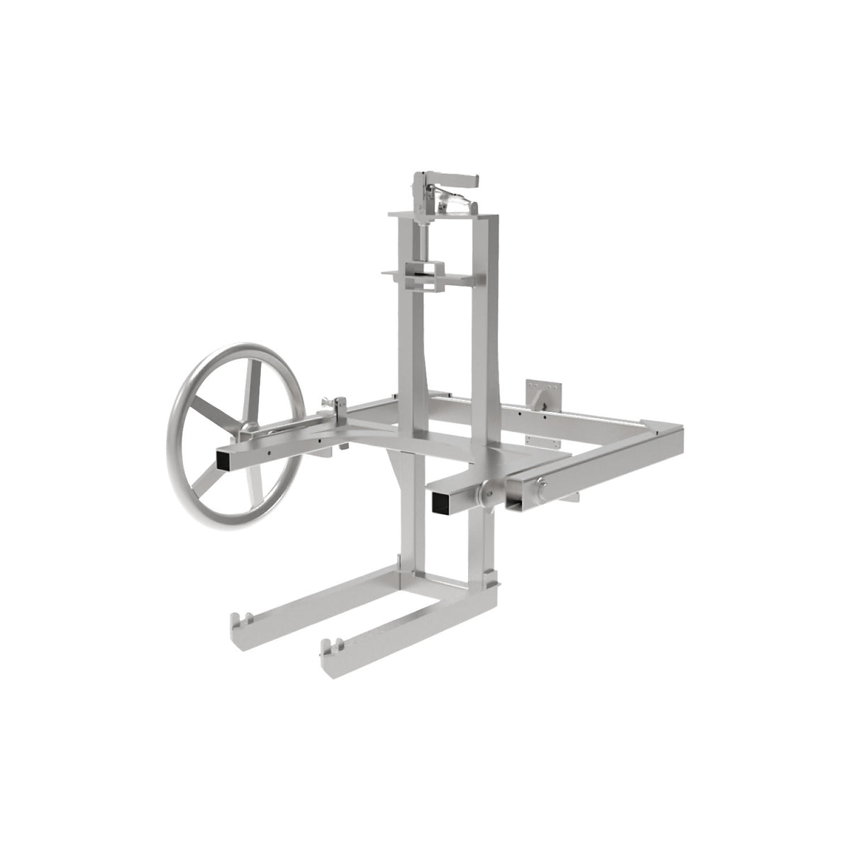 Drum positioner WP 130 Jolner, grey, max. load 80 kg, stainless steel.