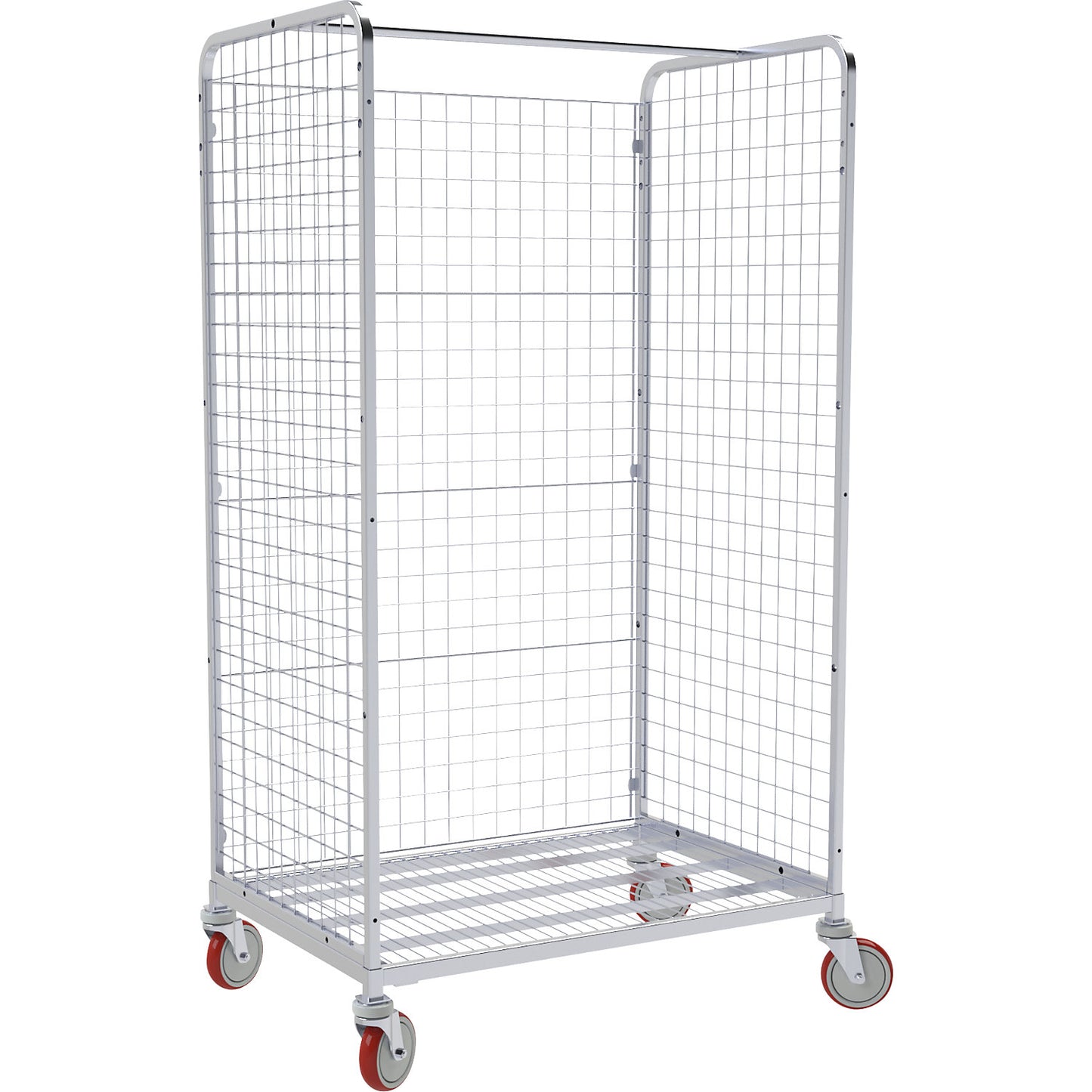 Order picking trolley, LxW 940 x 670 mm, 3-sided.