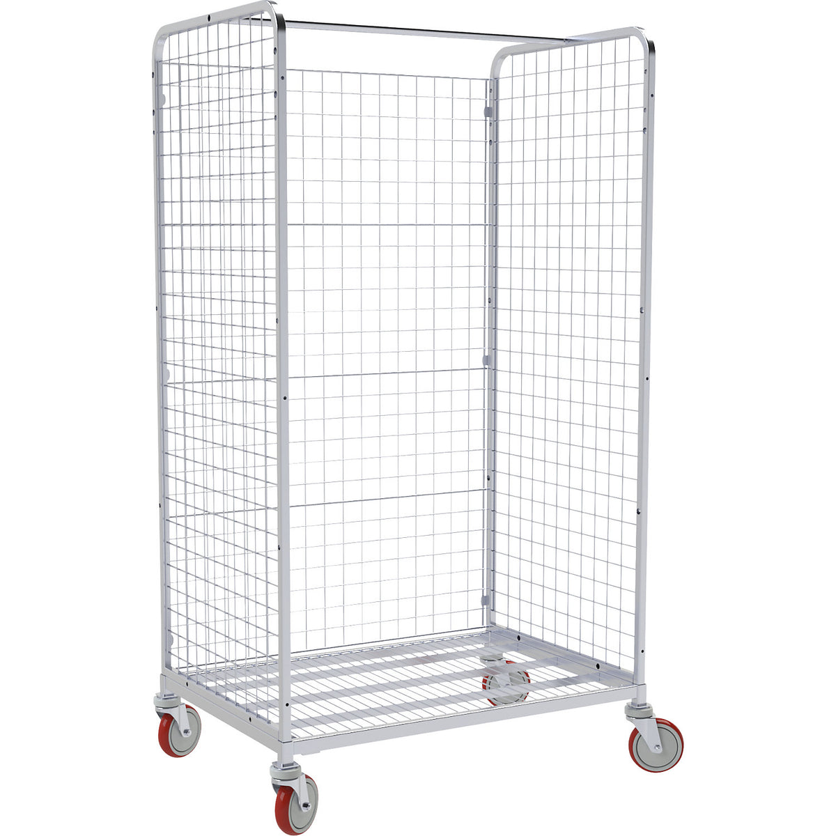 Order picking trolley, LxW 940 x 670 mm, 3-sided.